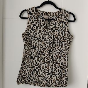 Banana Republic Leopard Print Tank Top